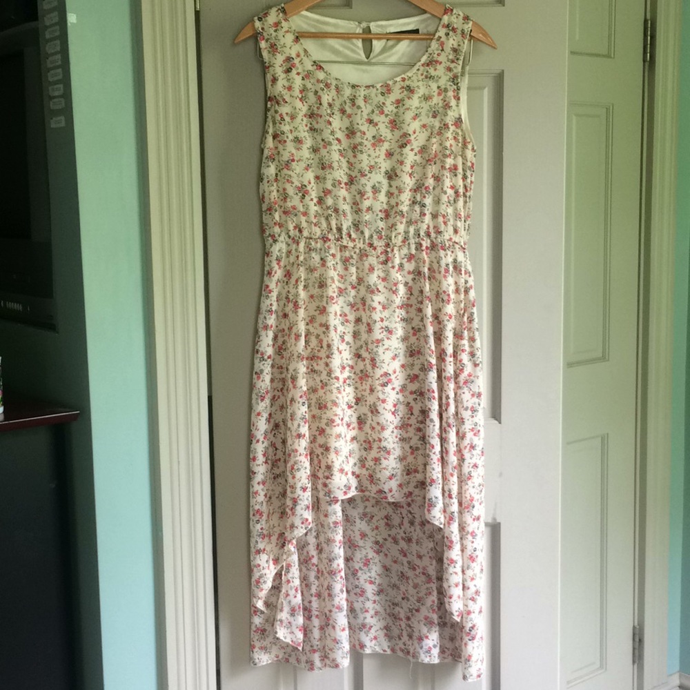 Floral Hi Low Midi Dress